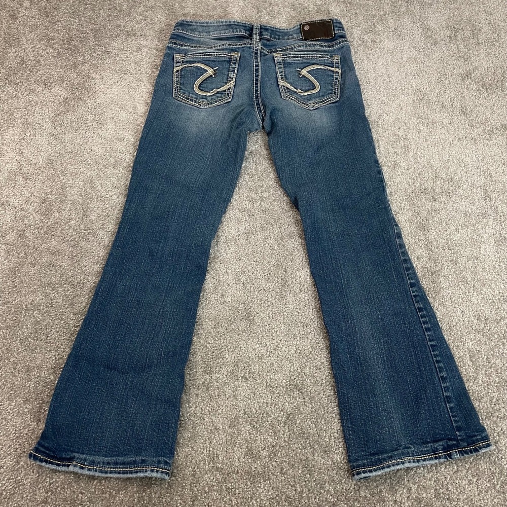 Silver Jeans Womens 30x27 Aiko Bootcut Y2K Mid Rise Medium Wash (Size Tag 28x33)